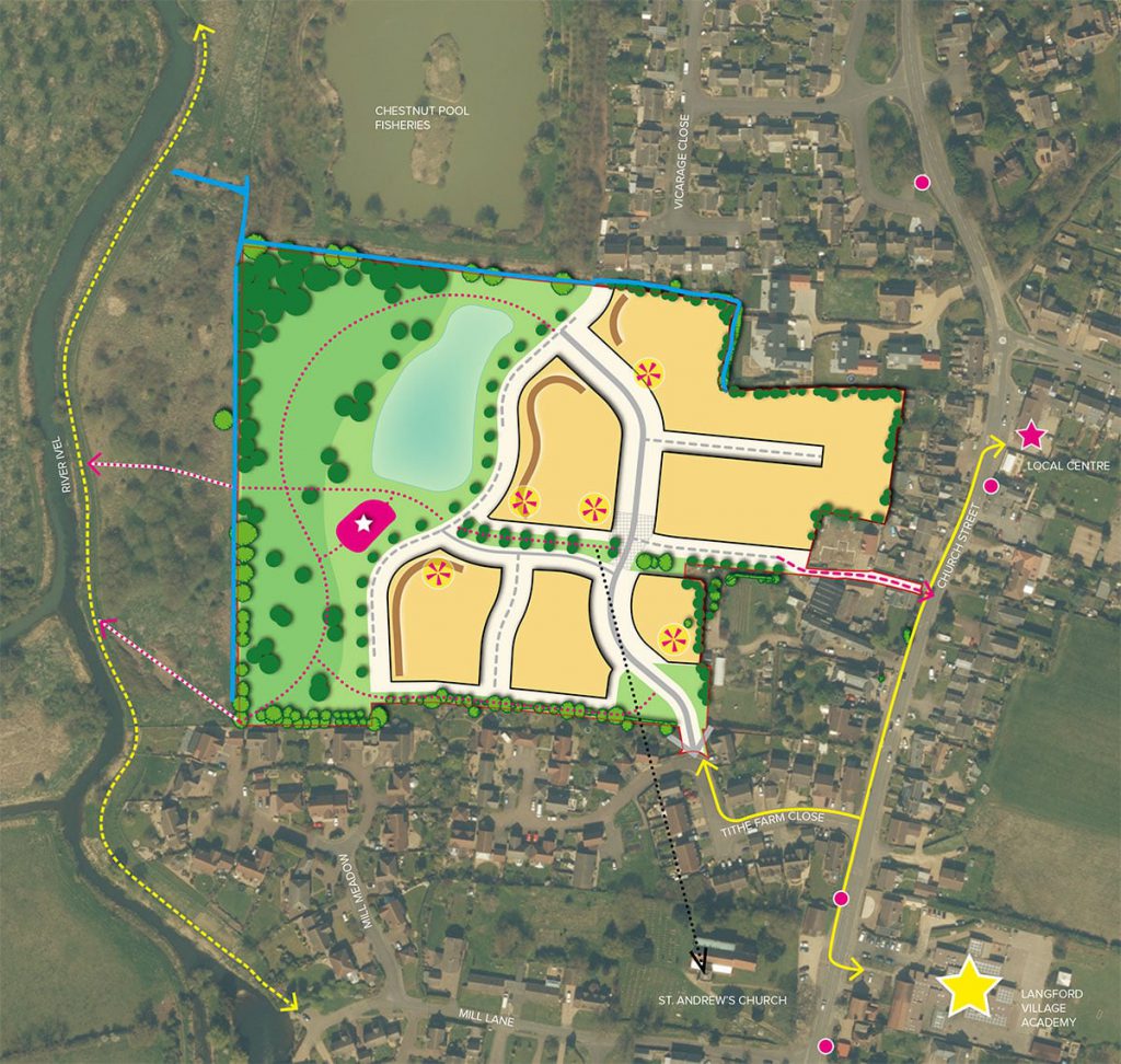 Unconditional sale of 95 home scheme in Langford, Central Bedfordshire