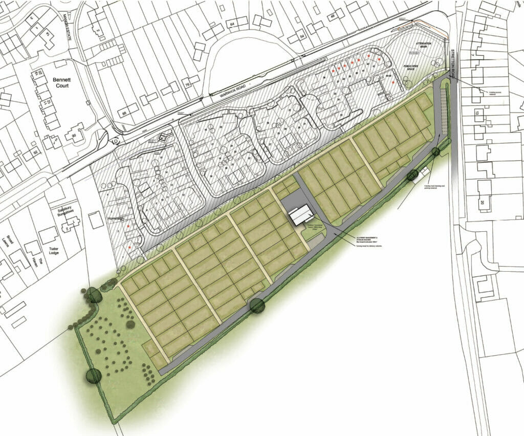 Wolston Stretton Road Allotment Site Plan