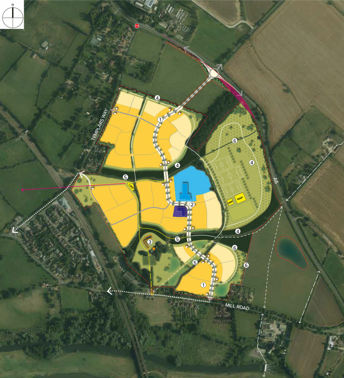 Rosconn Land Promoter - Case Study - Sharnbrook Concept Masterplan