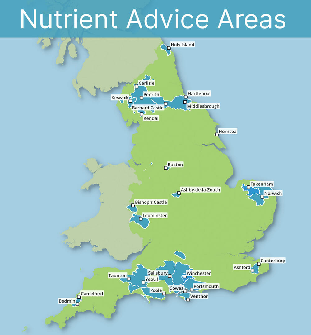 Nutrient Neutrality Advice Areas